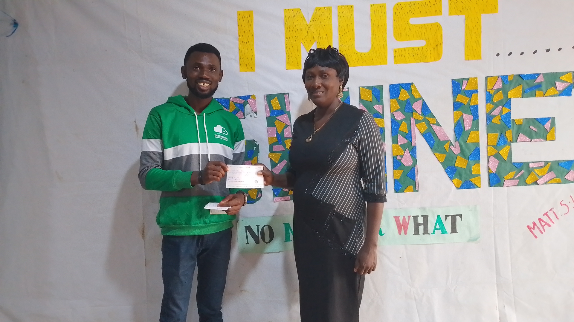 Volunteers at an outreach
